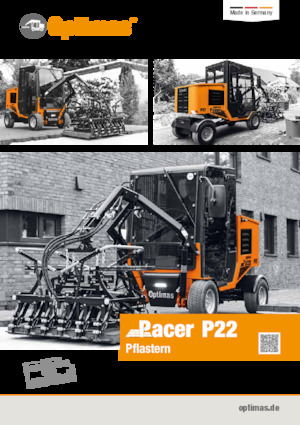 Pflasterverlegemaschinen Optimas Pacer P 22