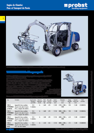 Pflasterverlegemaschinen Probst VM-X-PAVERMAX comfort
