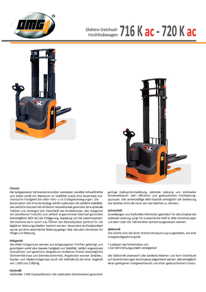 E.-Geh-Hochhubwagen OMG 720 K-ac
