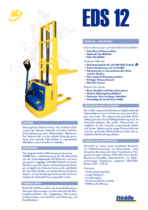 E.-Geh-Hochhubwagen Stöcklin EDS 12