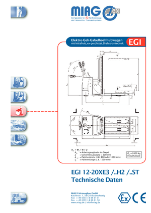 E.-Geh-Hochhubwagen Miag EGI 20 XE 3