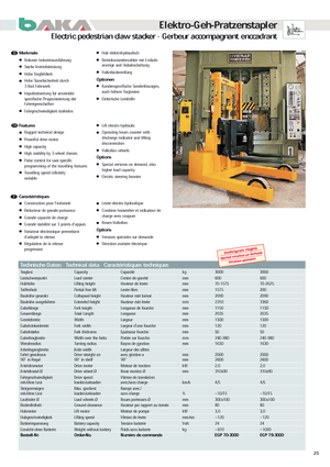 E.-Geh-Hochhubwagen Baka EGP 79-3000