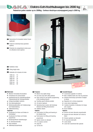 E.-Geh-Hochhubwagen Baka EGV 1001-29