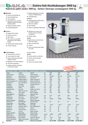 E.-Geh-Hochhubwagen Baka EGV 70-3000
