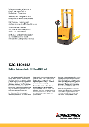 E.-Geh-Hochhubwagen Jungheinrich EJC 112