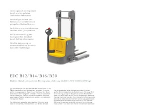 E.-Geh-Hochhubwagen Jungheinrich EJC B14