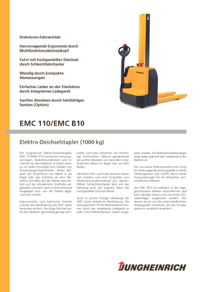 E.-Geh-Hochhubwagen Jungheinrich EMC B10