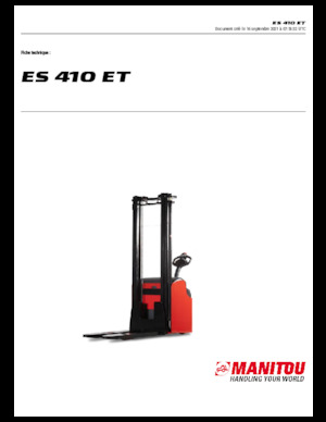 E.-Geh-Hochhubwagen Manitou ES 410 ET