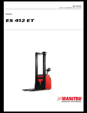 E.-Geh-Hochhubwagen Manitou ES 412 ET