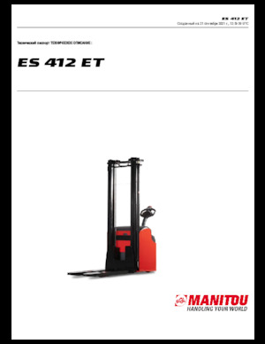 E.-Geh-Hochhubwagen Manitou ES 412 ET