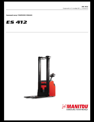 E.-Geh-Hochhubwagen Manitou ES 412