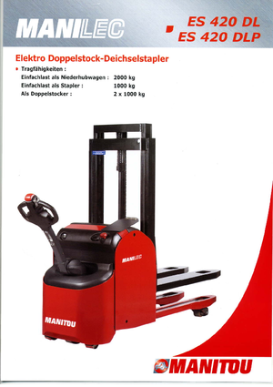 E.-Geh-Hochhubwagen Manitou ES 420 DLP