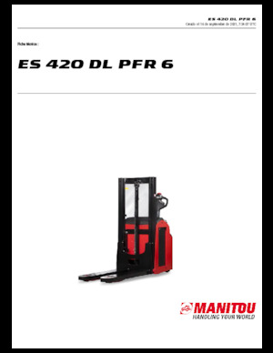 E.-Geh-Hochhubwagen Manitou ES 420 DL PFR 6