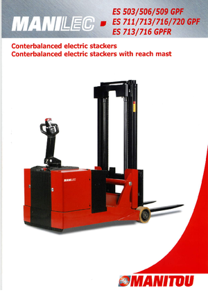 E.-Geh-Hochhubwagen Manitou ES 509 GPF