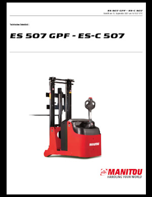 E.-Geh-Hochhubwagen Manitou ES 507 GPF