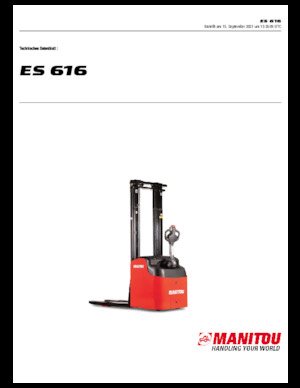 E.-Geh-Hochhubwagen Manitou ES 616