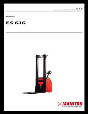 E.-Geh-Hochhubwagen Manitou ES 616