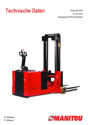 E.-Geh-Hochhubwagen Manitou ES 713 GPF