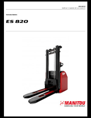 E.-Geh-Hochhubwagen Manitou ES 820
