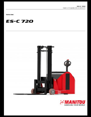 E.-Geh-Hochhubwagen Manitou ES C-720