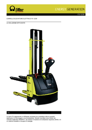 E.-Geh-Hochhubwagen PRAMAC Lifter FX 12/29