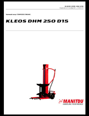 E.-Geh-Hochhubwagen Manitou Kleos DHM 250 D15