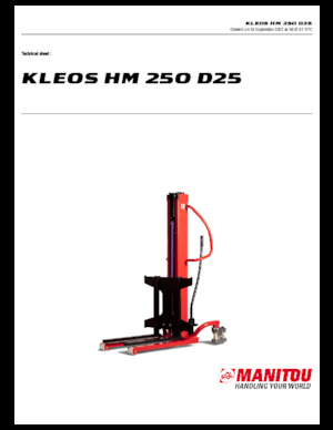 E.-Geh-Hochhubwagen Manitou Kleos HM 250 D25