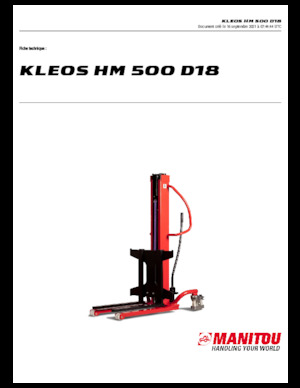 E.-Geh-Hochhubwagen Manitou Kleos HM 500 D18