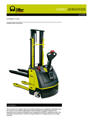 E.-Geh-Hochhubwagen PRAMAC Lifter LX 12/29
