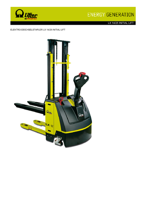 E.-Geh-Hochhubwagen PRAMAC Lifter LX 14/25 IL