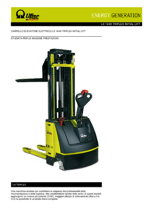 E.-Geh-Hochhubwagen PRAMAC Lifter LX 14/45 Triplex IL