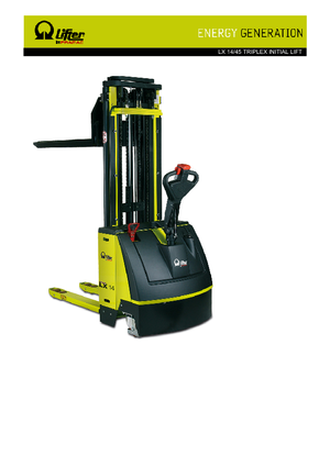 E.-Geh-Hochhubwagen PRAMAC Lifter LX 14/45 Triplex IL