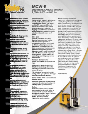 E.-Geh-Hochhubwagen Yale MCW040-E