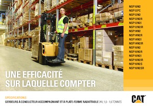 E.-Geh-Hochhubwagen Caterpillar NSP16N2