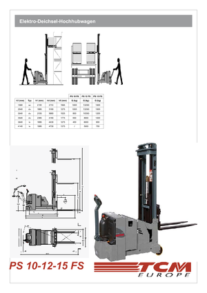 E.-Geh-Hochhubwagen TCM PS 12 FS