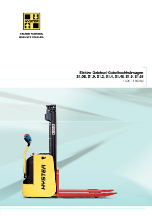 E.-Geh-Hochhubwagen Hyster S1.0E