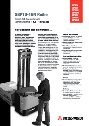 E.-Geh-Hochhubwagen Mitsubishi SBP12N2