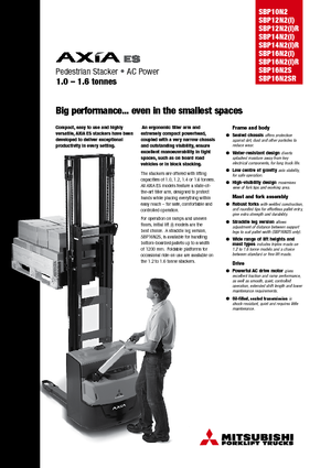 E.-Geh-Hochhubwagen Mitsubishi SBP12N2iR