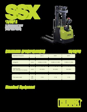 E.-Geh-Hochhubwagen Clark SSX 18