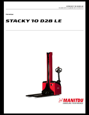 E.-Geh-Hochhubwagen Manitou Stacky 10 D28 LE