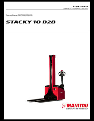 E.-Geh-Hochhubwagen Manitou Stacky 10 D28
