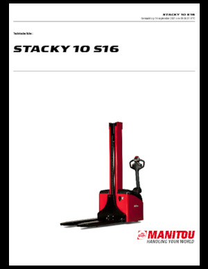 E.-Geh-Hochhubwagen Manitou Stacky 10 S 16