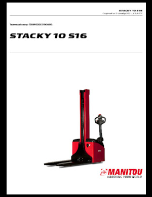 E.-Geh-Hochhubwagen Manitou Stacky 10 S 16