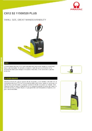 E.-Geh-Niederhubwagen PRAMAC Lifter CX 12 EVO GEL