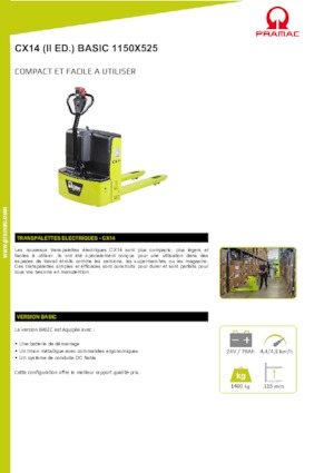 E.-Geh-Niederhubwagen PRAMAC Lifter CX 14 Basic GEL