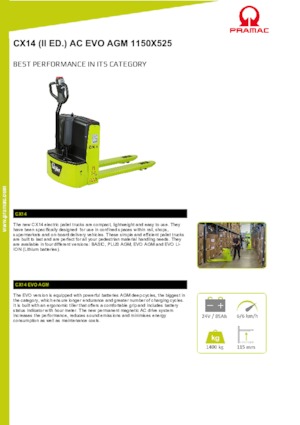 E.-Geh-Niederhubwagen PRAMAC Lifter CX 14 EVO GEL