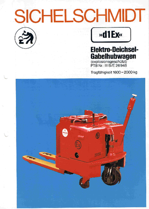 E.-Geh-Niederhubwagen Sichelschmidt d 120 EEx ASM ac