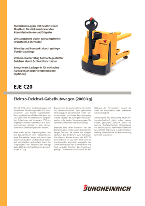 E.-Geh-Niederhubwagen Jungheinrich EJE C20