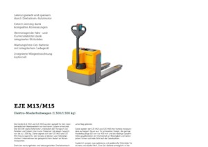 E.-Geh-Niederhubwagen Jungheinrich EJE M15