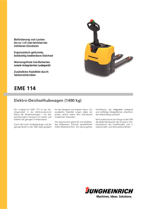 E.-Geh-Niederhubwagen Jungheinrich EME 114/500